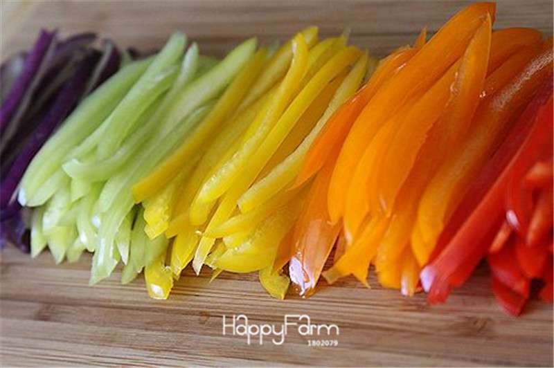 Mixed Color Bell Pepper Seeds - Sweet & Hot Varieties (Yellow, Purple, Red, Green, Blue, White) for Home Garden