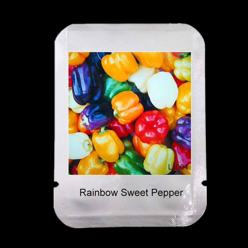 Mixed Color Bell Pepper Seeds - Sweet & Hot Varieties (Yellow, Purple, Red, Green, Blue, White) for Home Garden