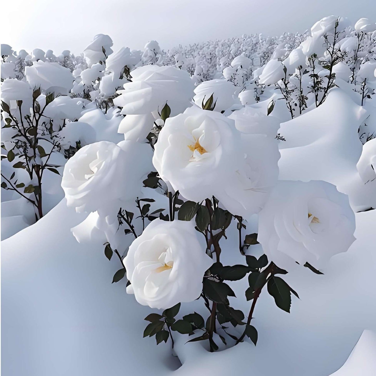 Snow White Rose Seed Pack - 100 PCS