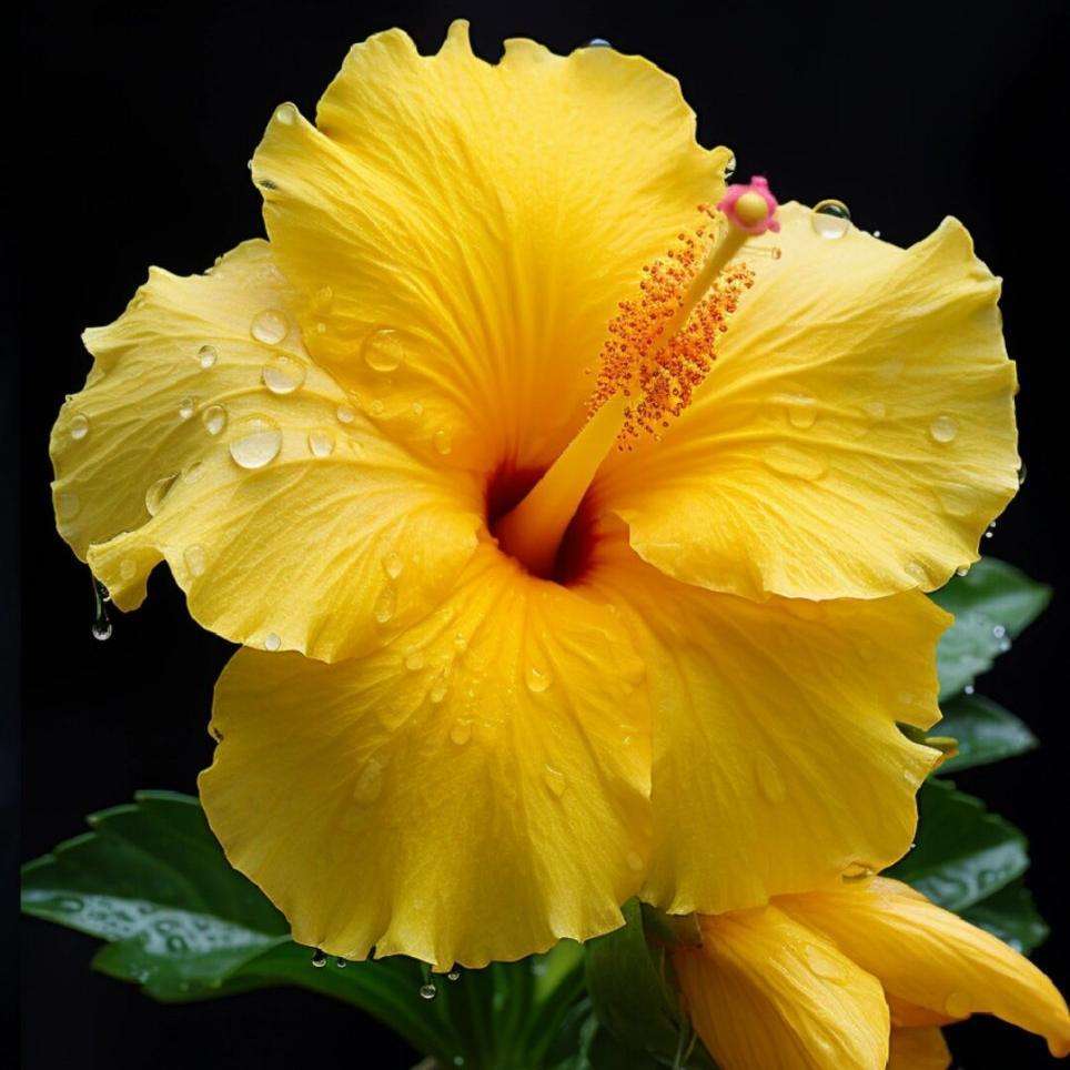 100 PCS Vibrant Yellow Hibiscus Seeds - Bring Tropical Charm to Your Garden