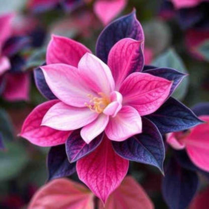 20 Midnight Valentine Camilla Flower Balsam seeds beautiful distinct colored plant