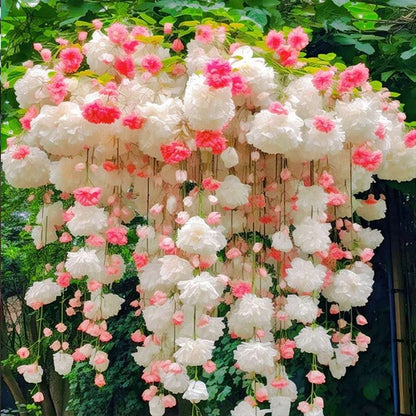 100 PCS Elegant Hanging Flower Ball Seeds - Beautify Your Garden or Home with Natural Charm