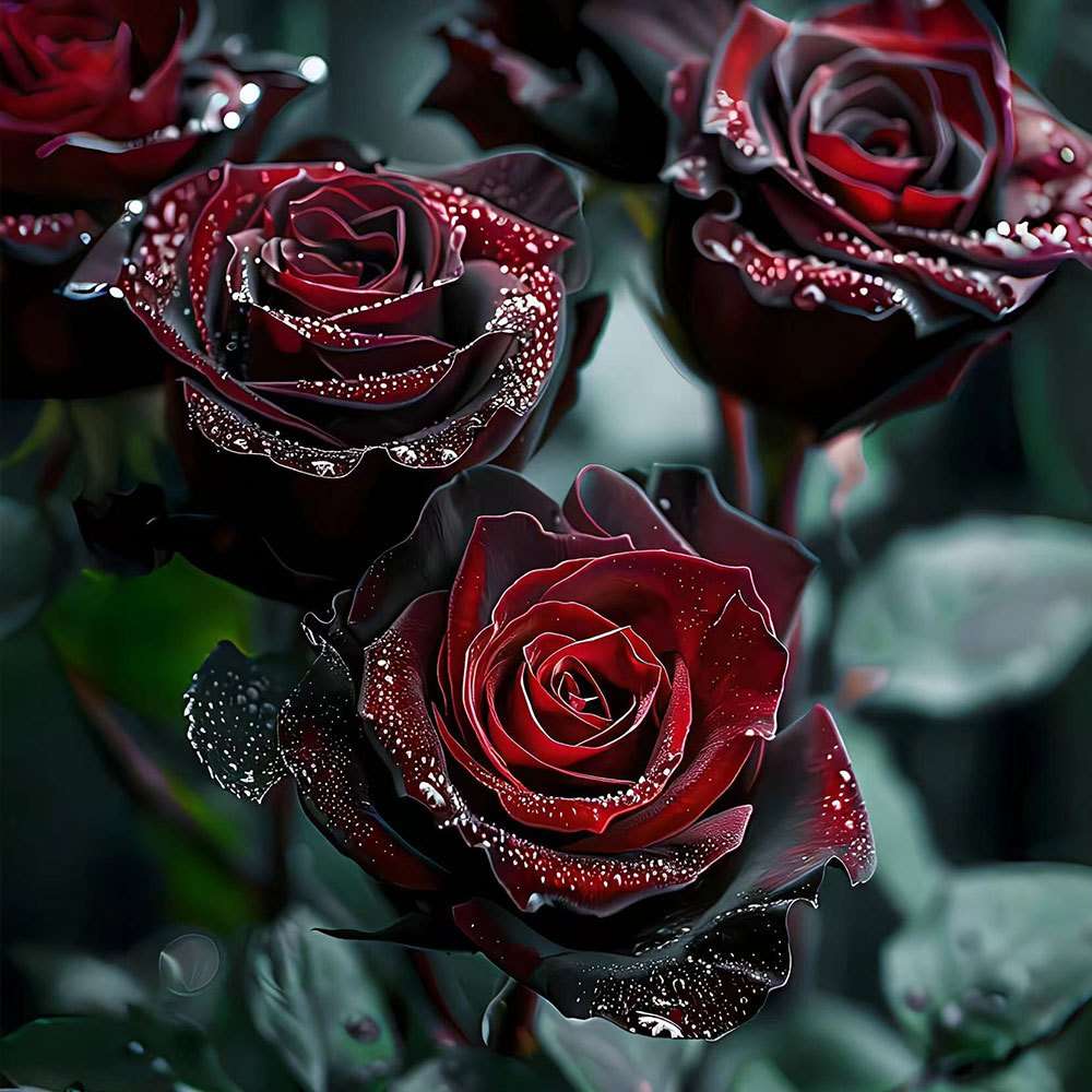 Gothic Beauty - 100 Pcs Black Rose Seeds