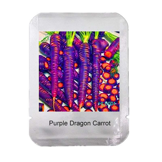Purple Dragon Carrot Seeds - Non-GMO Home Garden Seeds, Anti-Aging & Bonsai Plant