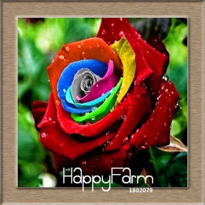 Colorful Rainbow Rose Seeds - 20 Varieties, for Bonsai & Flower Pots | Premium Planting Kit