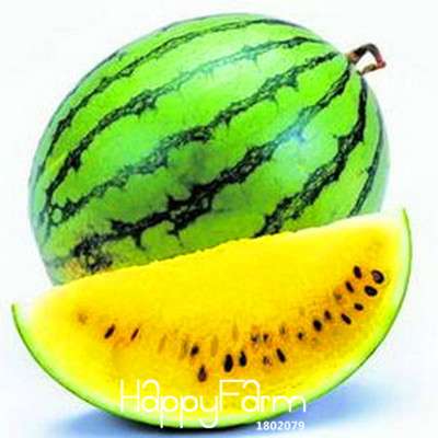 Yellow Flesh Watermelon Seeds for Planting - Sweet Home Garden Fruit, Non-GMO, High Yield