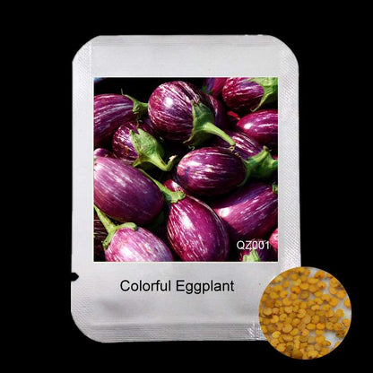 Colorful Eggplant Seeds for Planting - Easy-Grow, Natural Green Vegetable Seeds for Home Garden