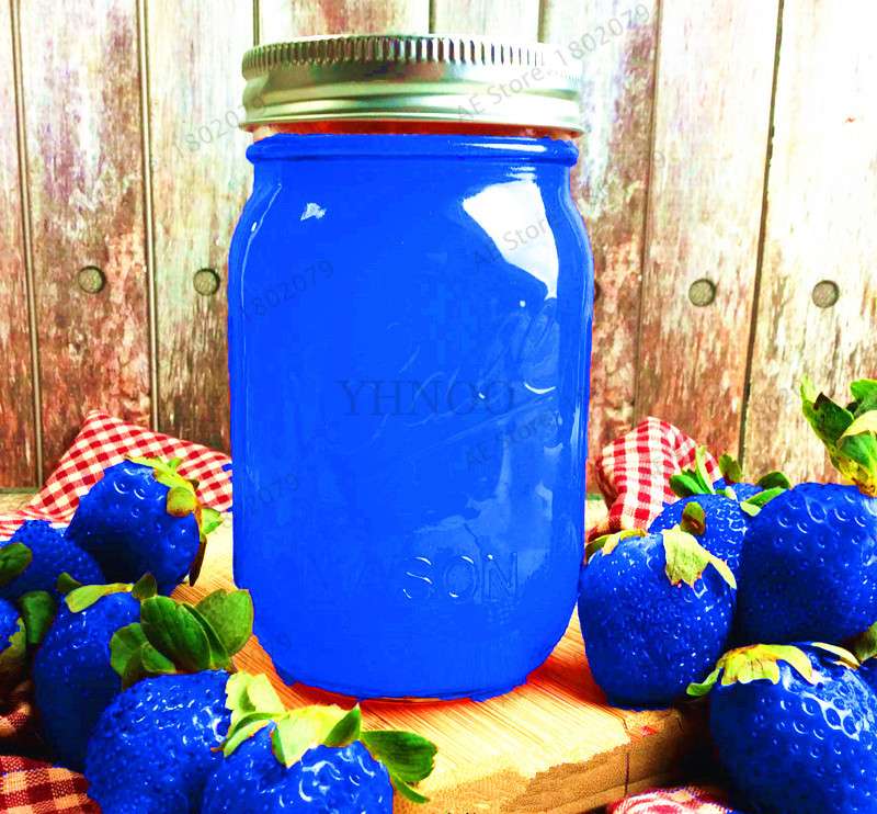Hybrid Blue Giant Strawberry Seeds - Easy to Grow, Sweet Fruit for Home Garden & Bonsai | Professional Pack