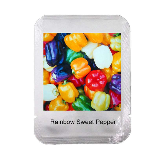 Mixed Color Bell Pepper Seeds - Sweet & Hot Varieties (Yellow, Purple, Red, Green, Blue, White) for Home Garden