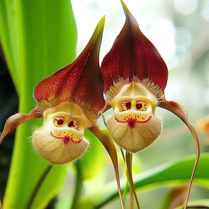 200pcs Mixed Monkey Orchid Seeds for Planting -Exotic Monkey Orchid Flowers Seeds - Perennial Flowers Seeds - Outdoor Garden Orchid Plants Grow Easily