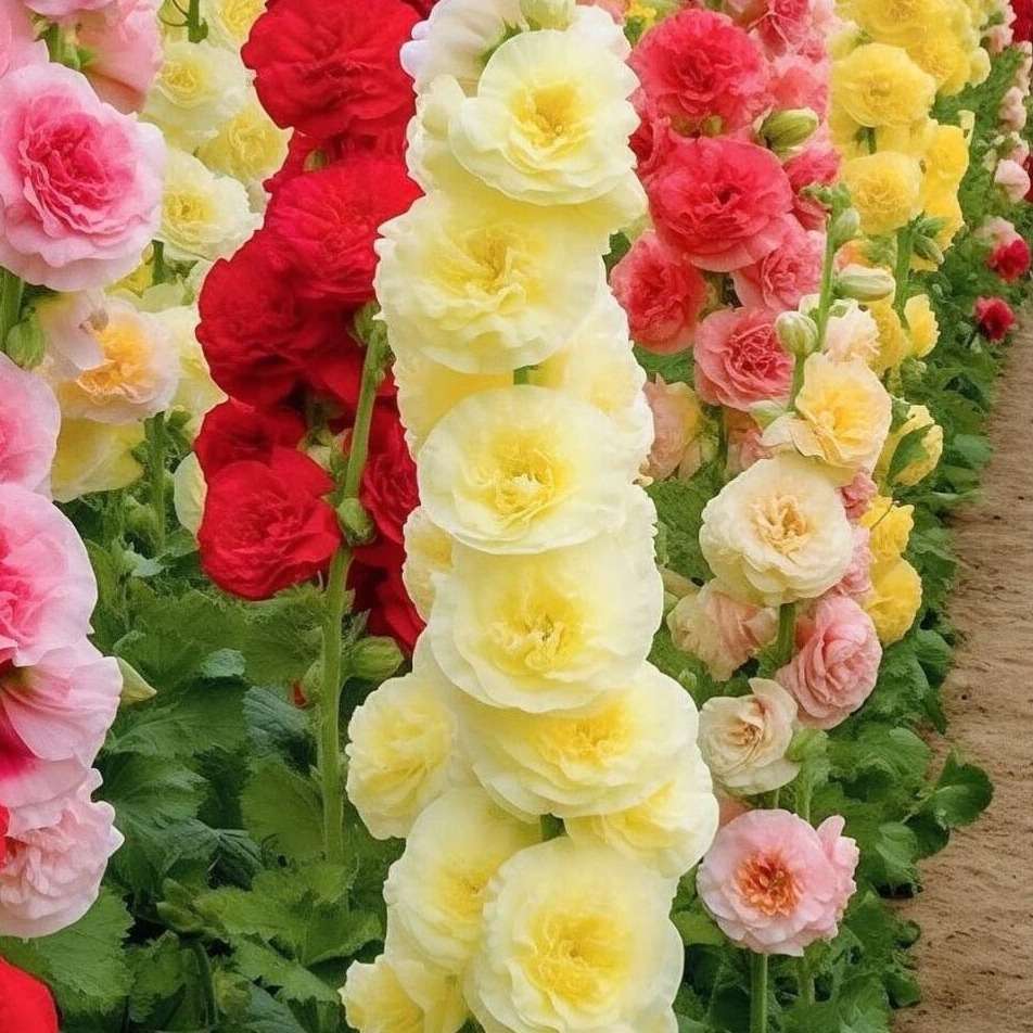 100 PCS Bacopa Hollyhock Seeds Perennial Flower Garden Seed Flowers Seed Flower